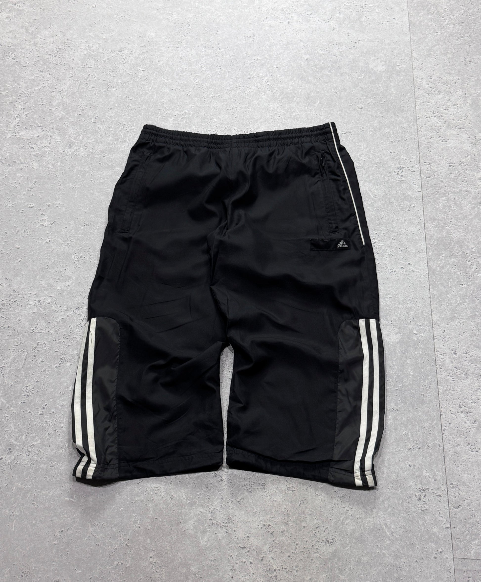 Vintage 2000s Adidas Adjustable 3/4 Track Shorts (M)