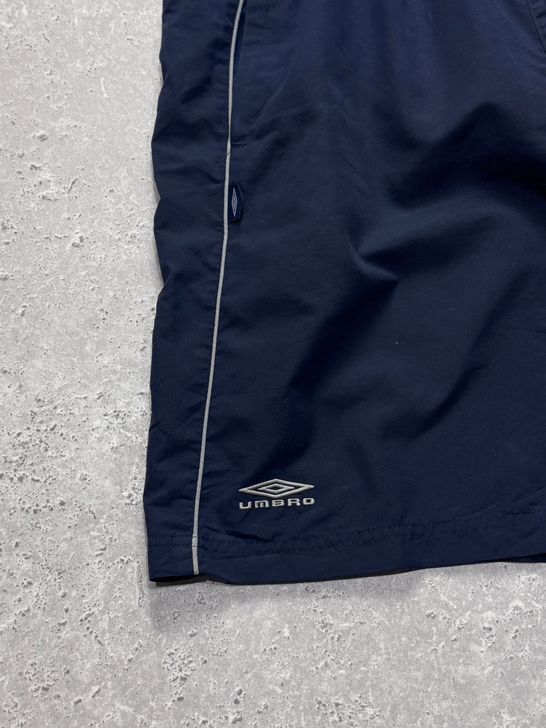 Vintage 2000s Umbro Spellout Track Shorts (XL)