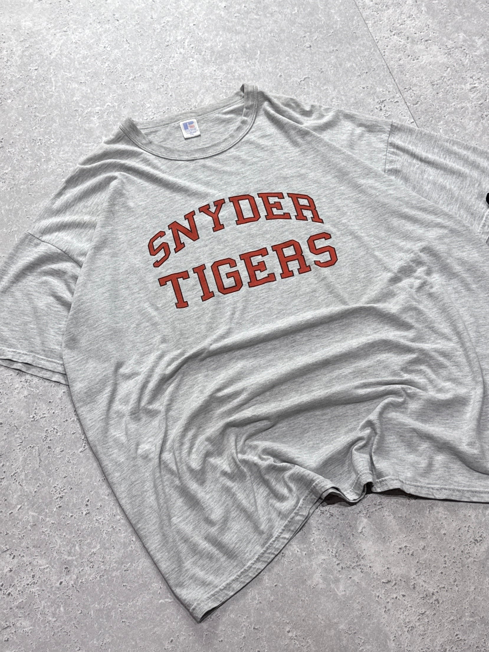 Vintage 90s Snyder Tigers College Tee (2XL)