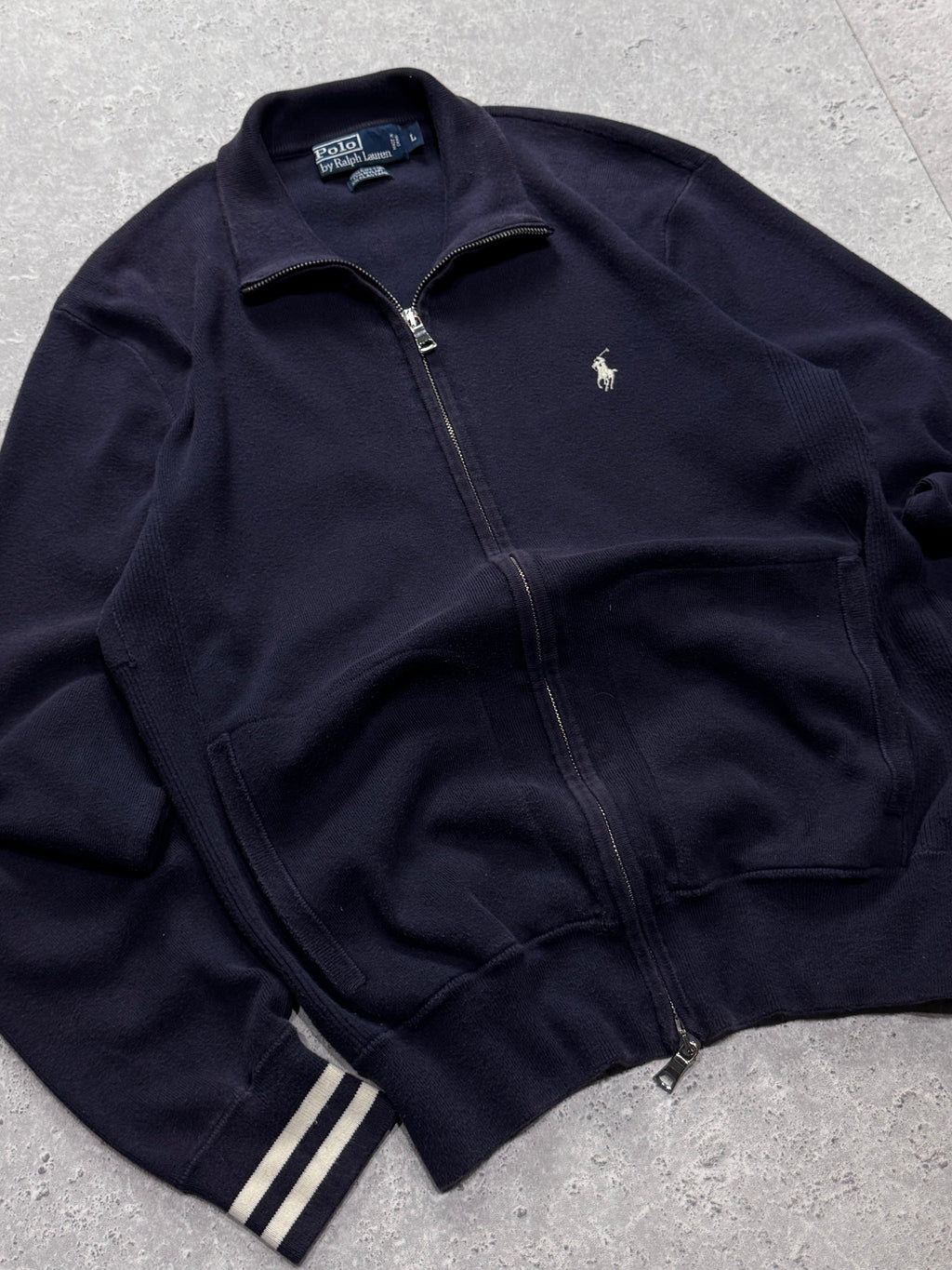 Vintage Polo Ralph Lauren Zip Up Sweater (M)