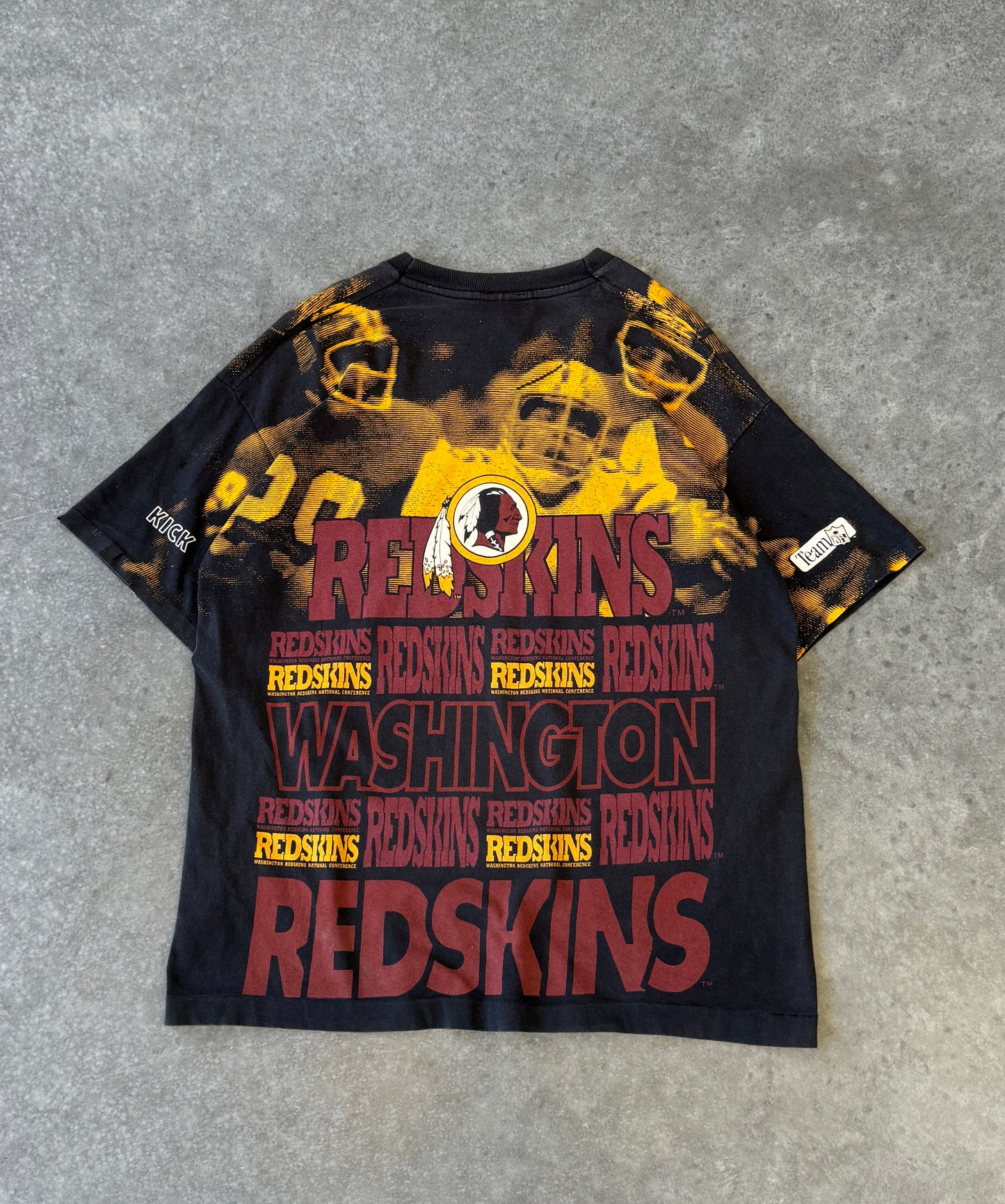 Vintage 90s Washington Redskins AOP Tee (XL)