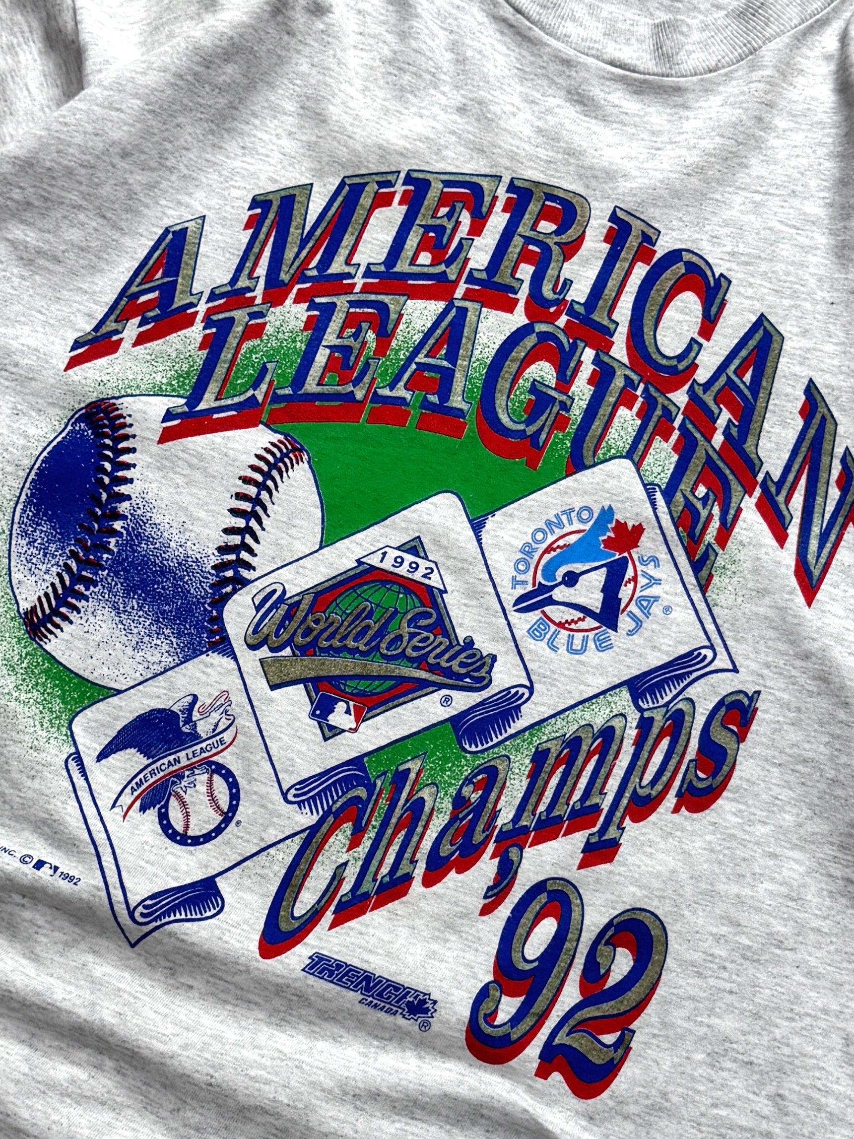Vintage 1992 Toronto Bluejays MLB World Series Tee (XL)