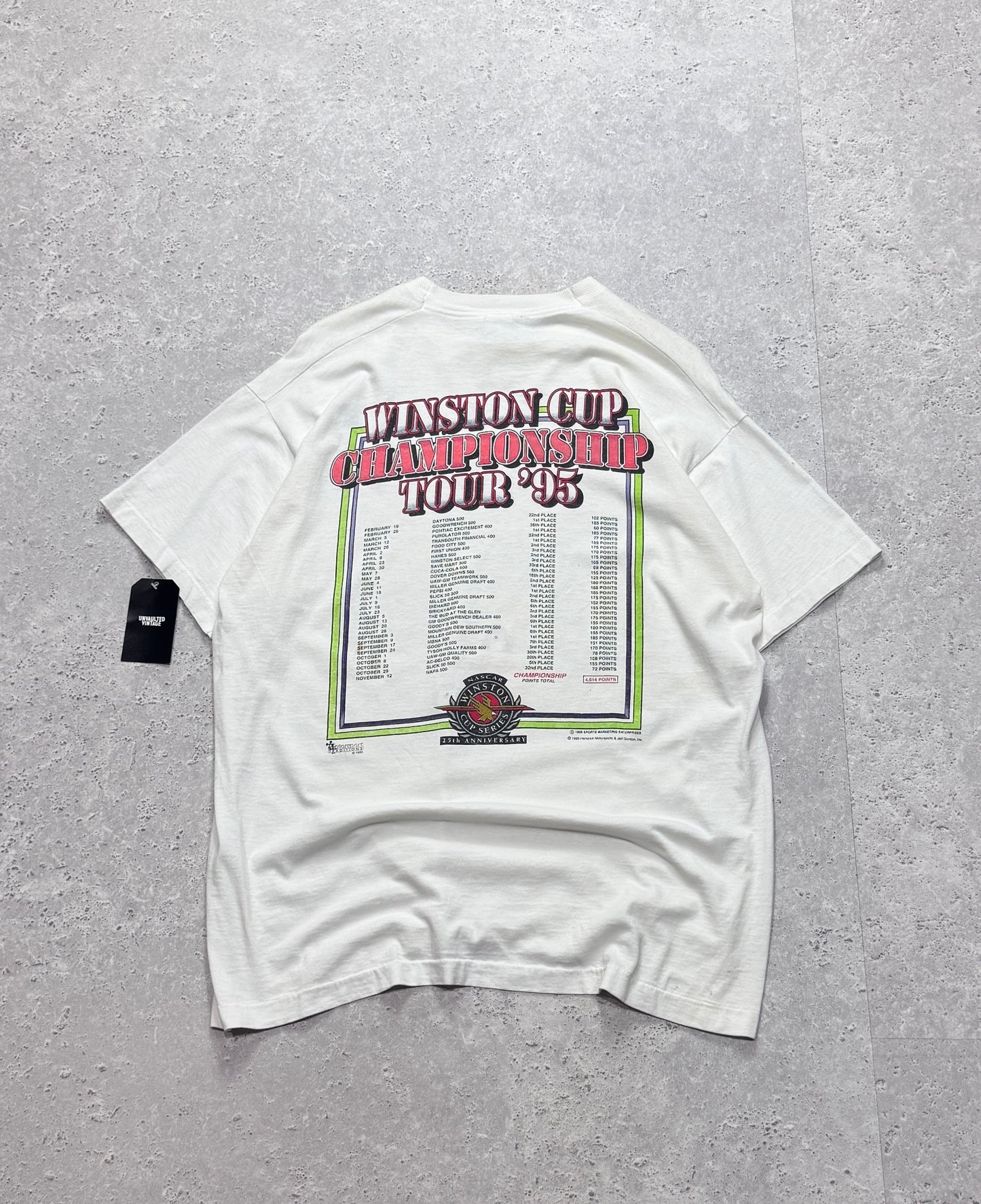 Vintage 1995 NASCAR Winston Cup Championship Tee (XL)