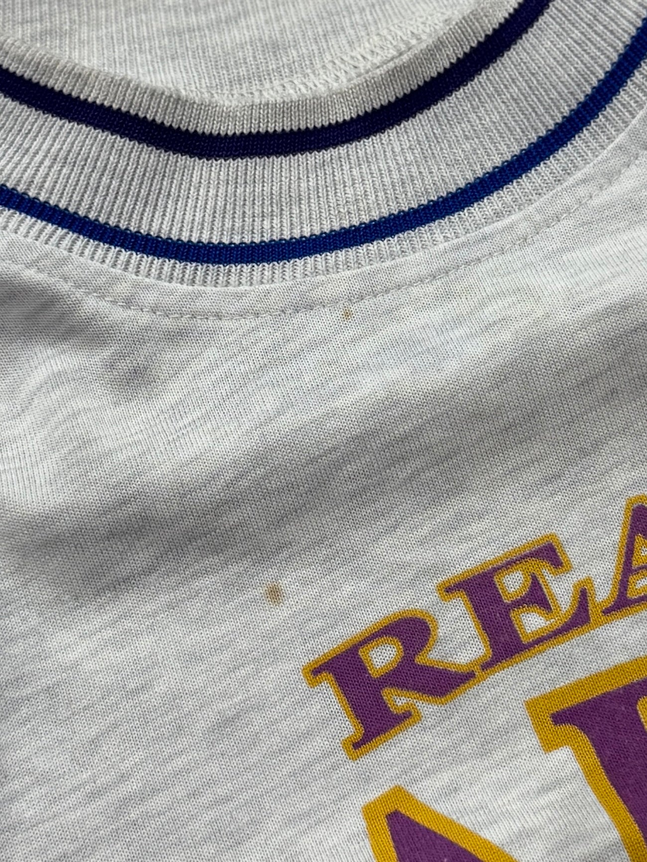 Vintage 90s Real Madrid Football Ringer Tee (M)