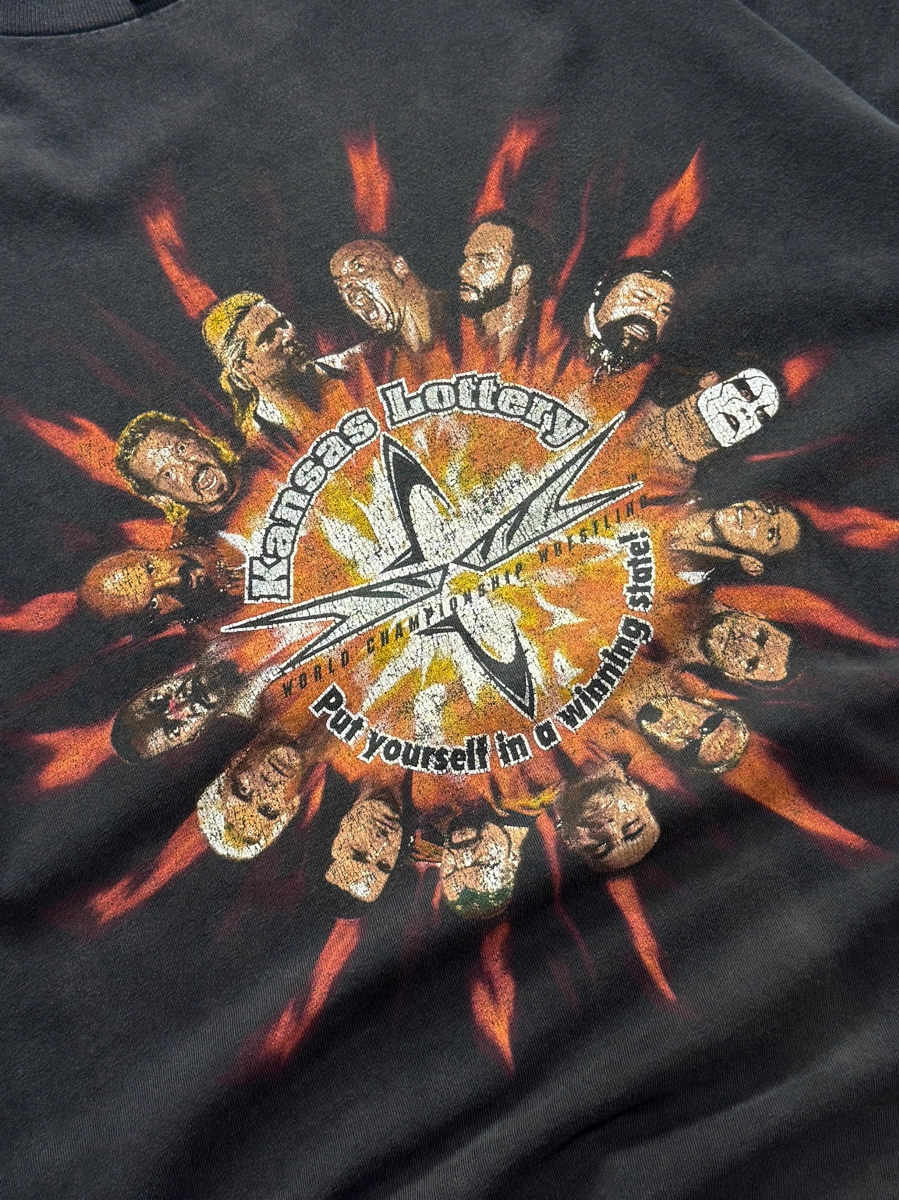 Vintage 90s WCW Wrestling Lottery Tee (XL)