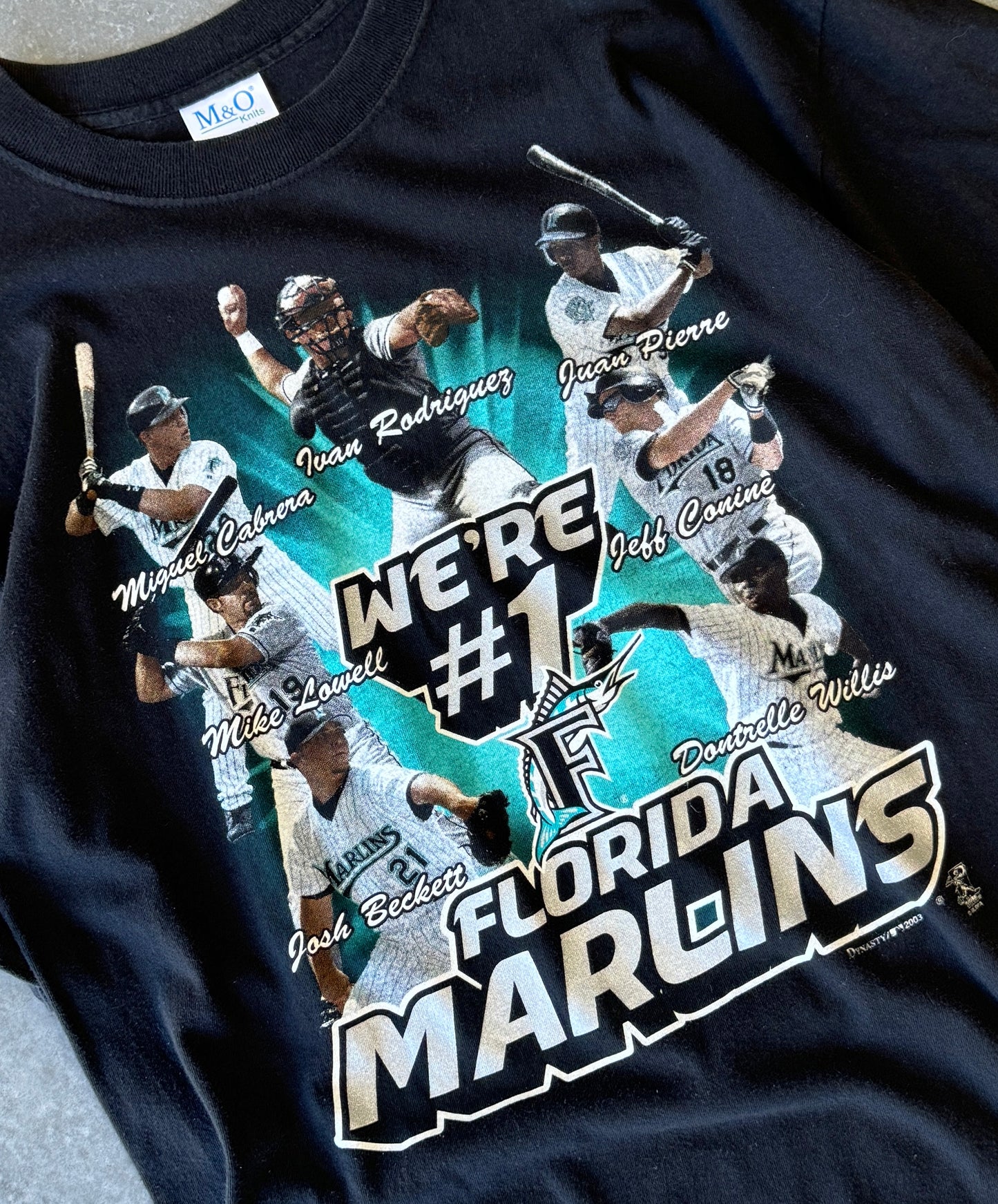 Vintage 00s Florida Marlins Players Tee (M)