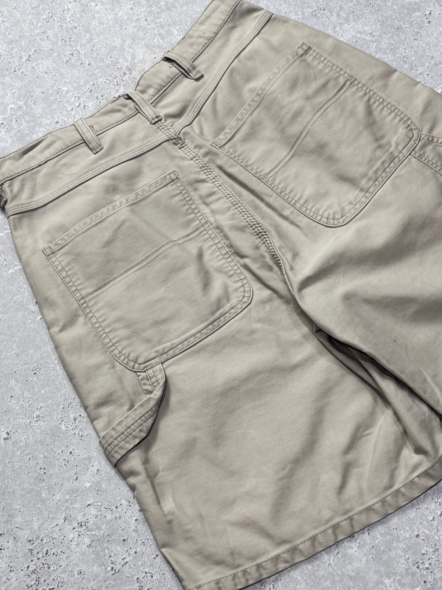 Vintage 2000s Cream Carpenter Shorts (30")