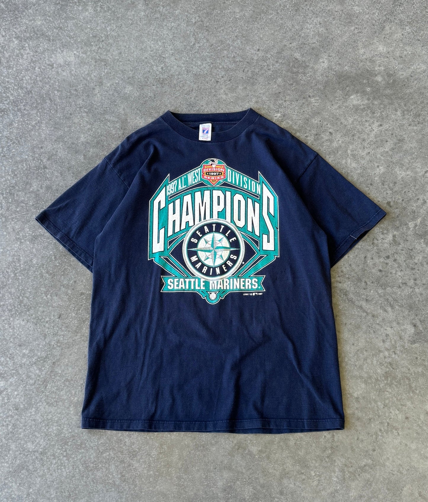 Vintage 97' Seattle Mariners MLB Championship Tee (XL)