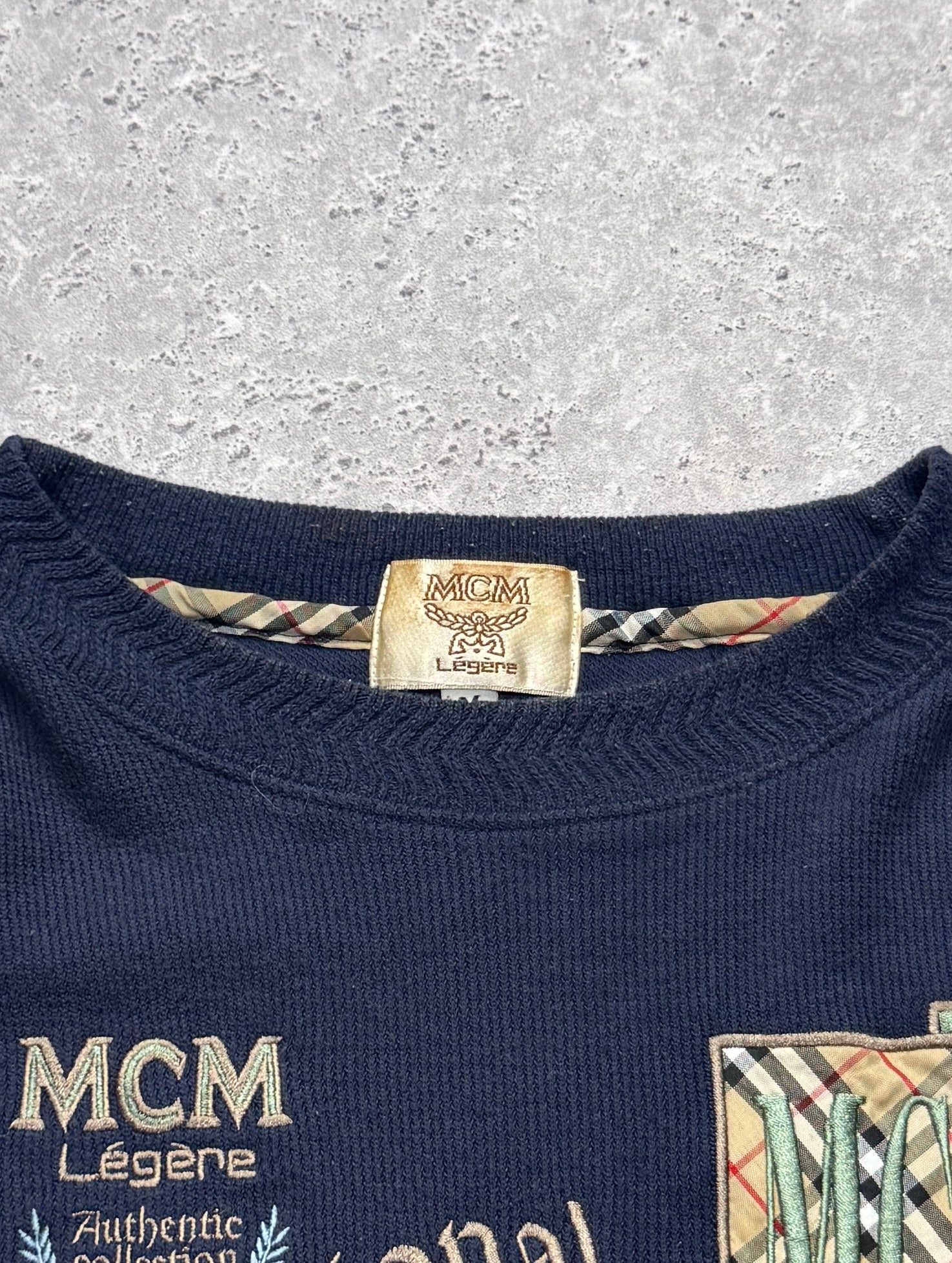 Vintage 90s Designer MCM Legere Knitted Sweater (M)