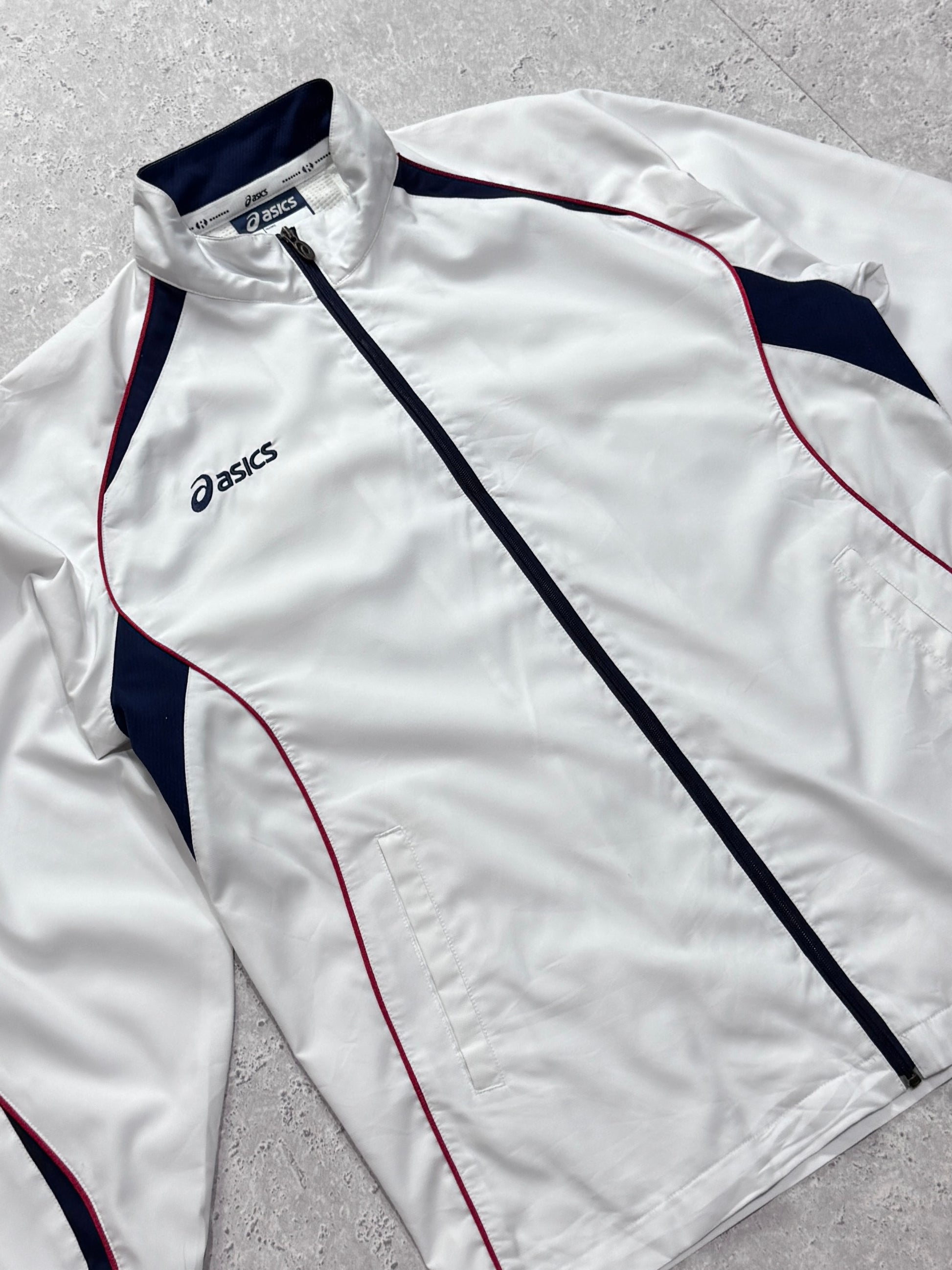 Vintage 2000s ASICS Windbreaker Jacket (XL)