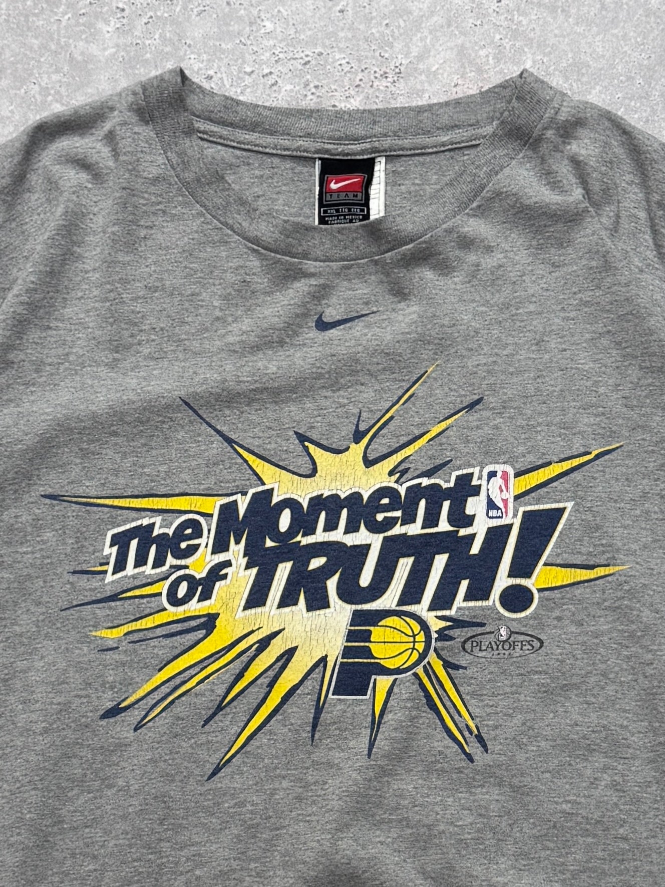 Vintage 2004 Nike X Indiana Pacers NBA Finals Tee (2XL)