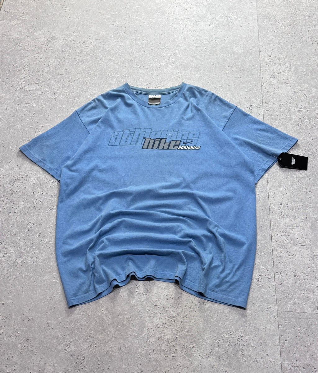 Vintage 2000s Nike Athletics Spellout Tee (XL)