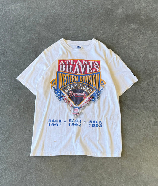 Vintage 90s Atlanta Braves Western Divsion Tee (M)