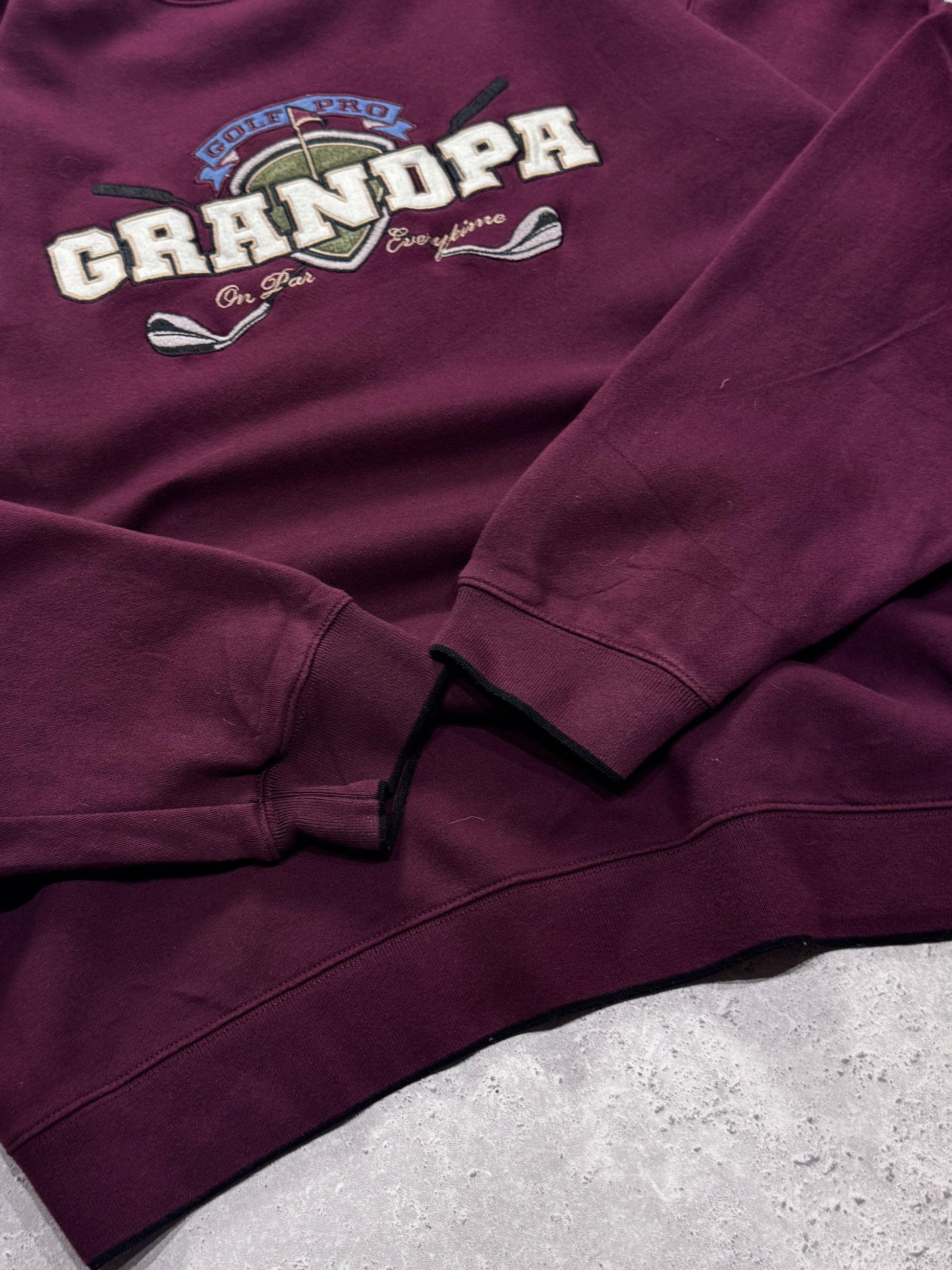 Vintage 2000s Grandpa Golf Embroidered Sweater (XL)