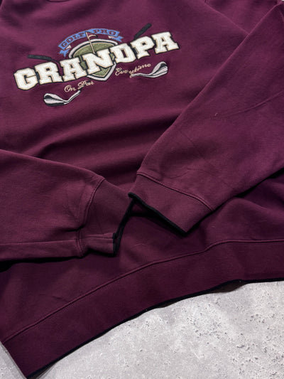 Vintage 2000s Grandpa Golf Embroidered Sweater (XL)