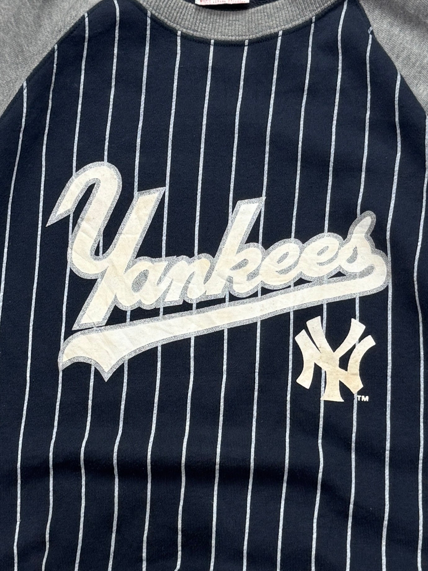 Vintage 2000s New York Yankees Striped Sweater (XS)