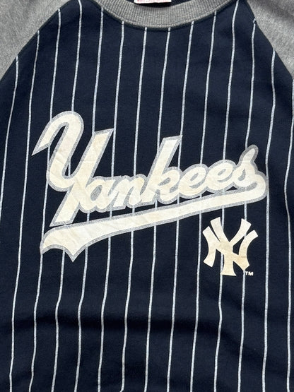 Vintage 2000s New York Yankees Striped Sweater (XS)