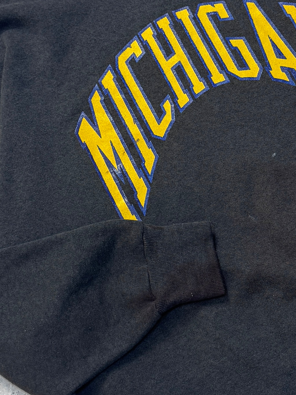 Vintage 80s Michigan College Sweater (XL)