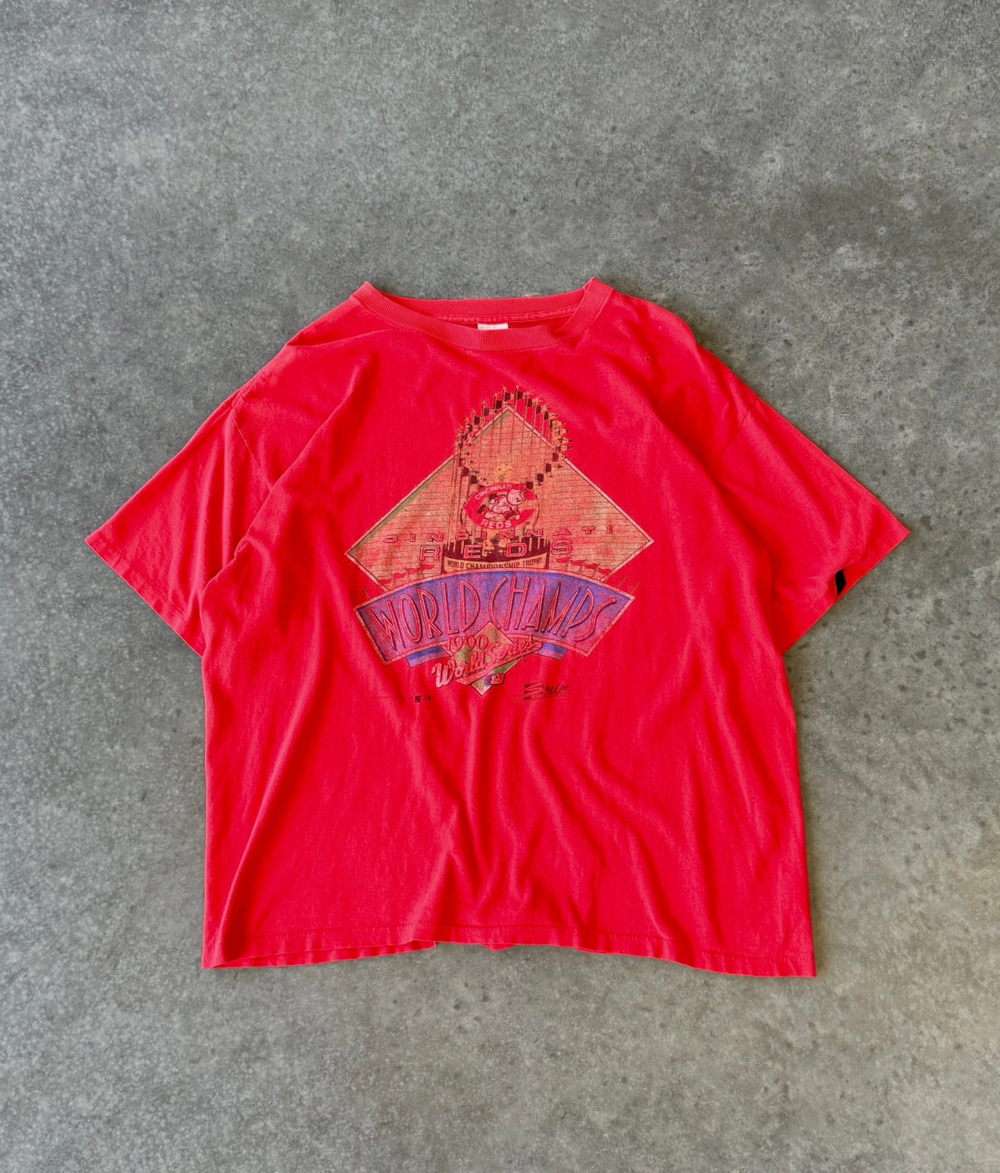 Vintage 90' Cincinnati Reds World Series Tee (XL)