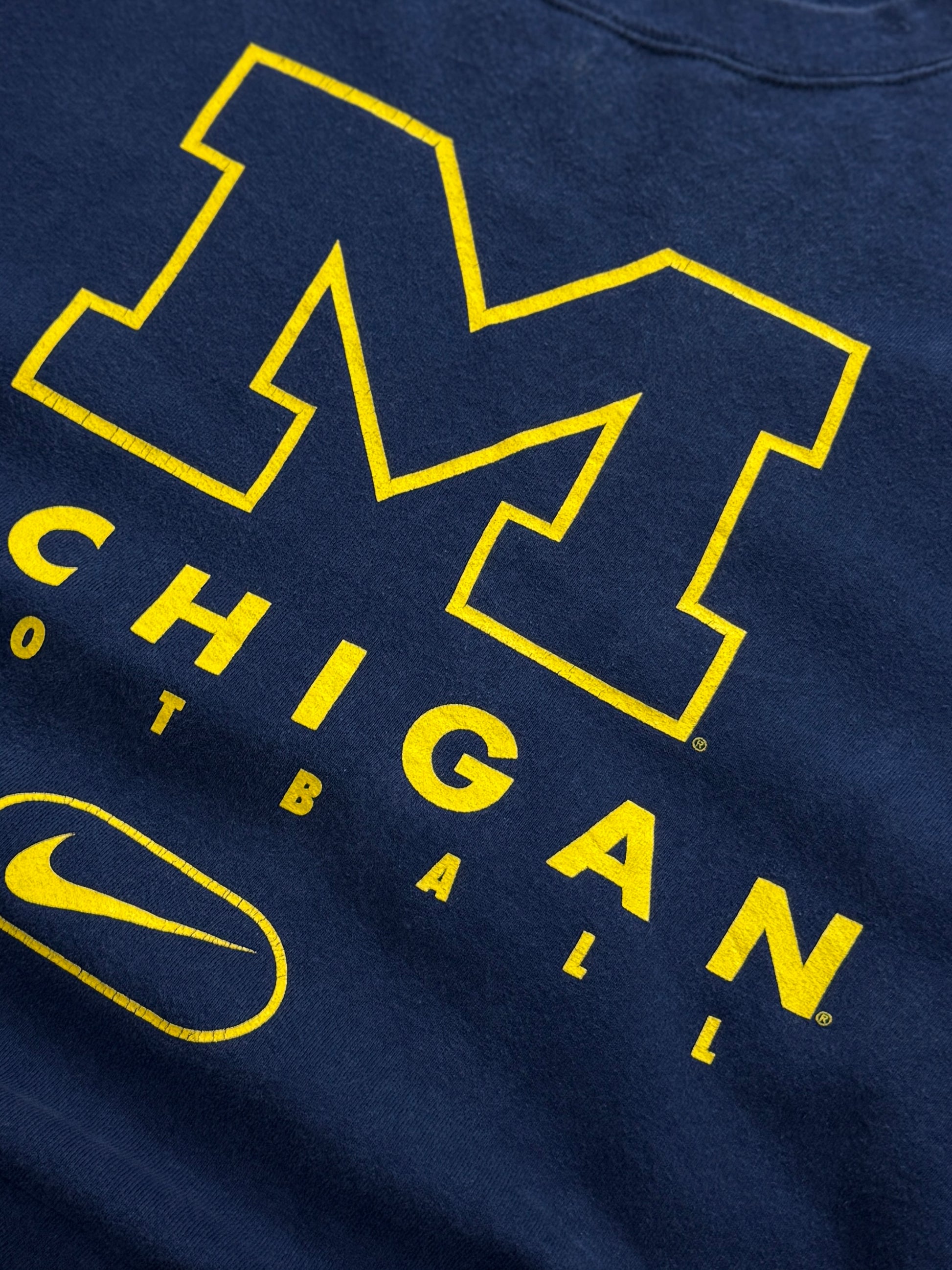 Vintage 90s Nike X Michigan College Sweater (2XL)