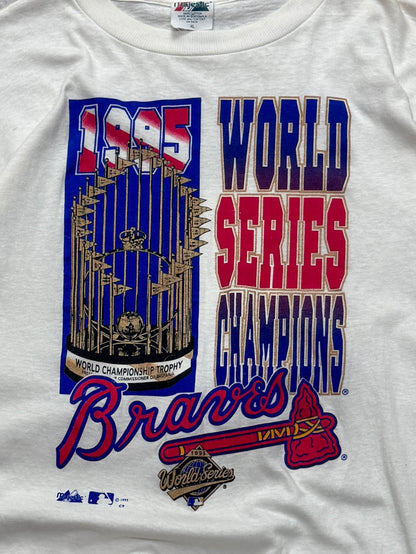 Vintage 1995 Atlanta Braves MLB World Series Tee (XL)