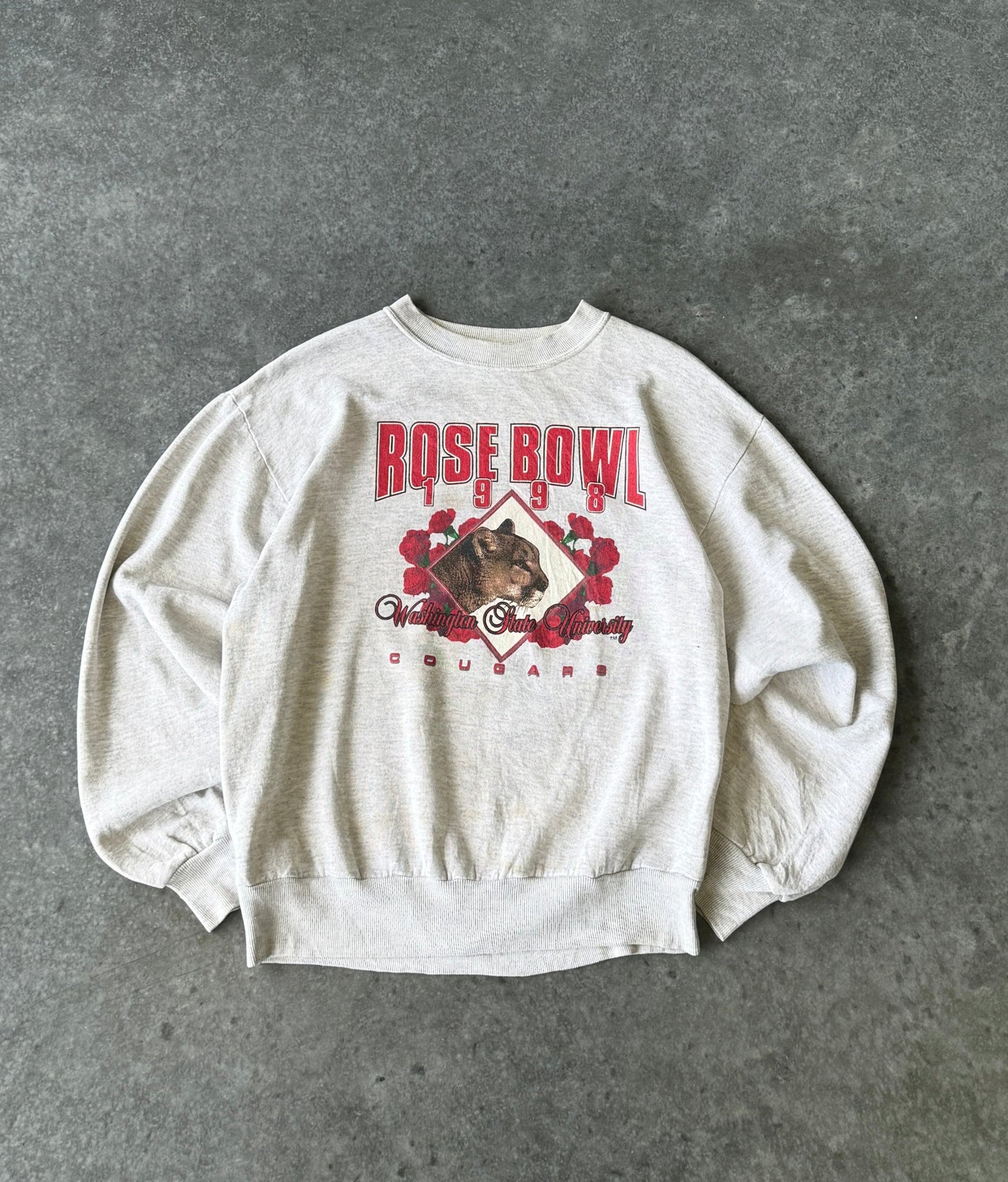 Vintage 90s Washington State Rose Bowl Sweater (M)