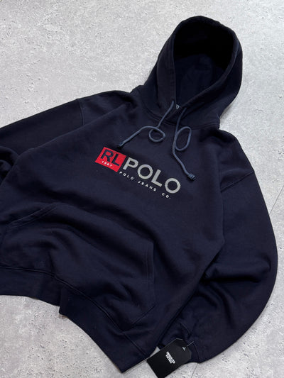 Vintage Polo Ralph Lauren Spellout Hoodie (M)