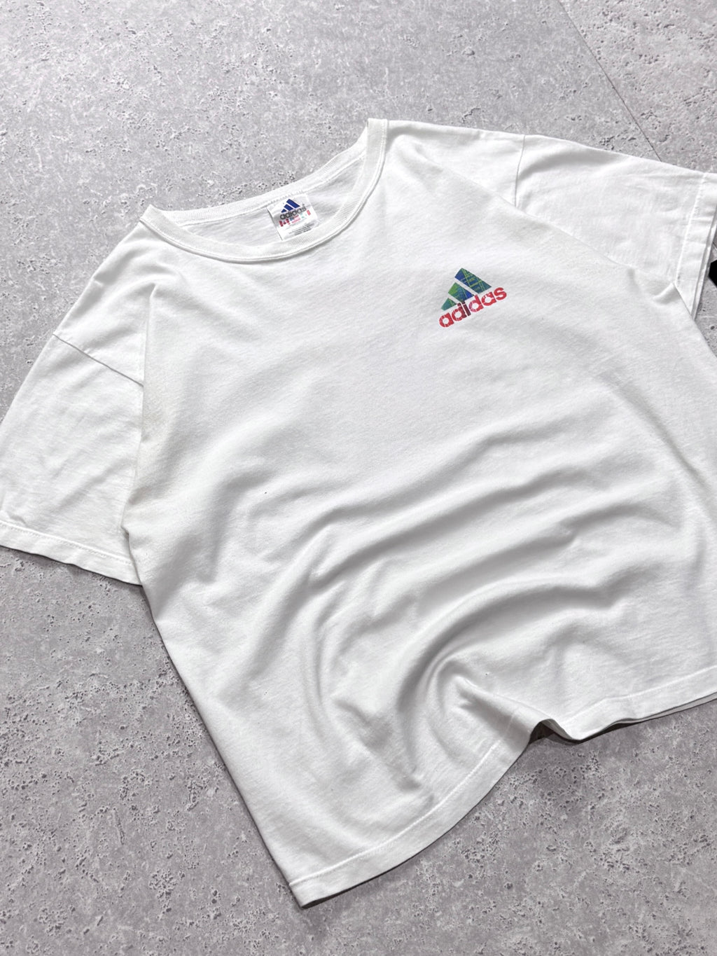 Vintage 90s Adidas Logo Tee (M)