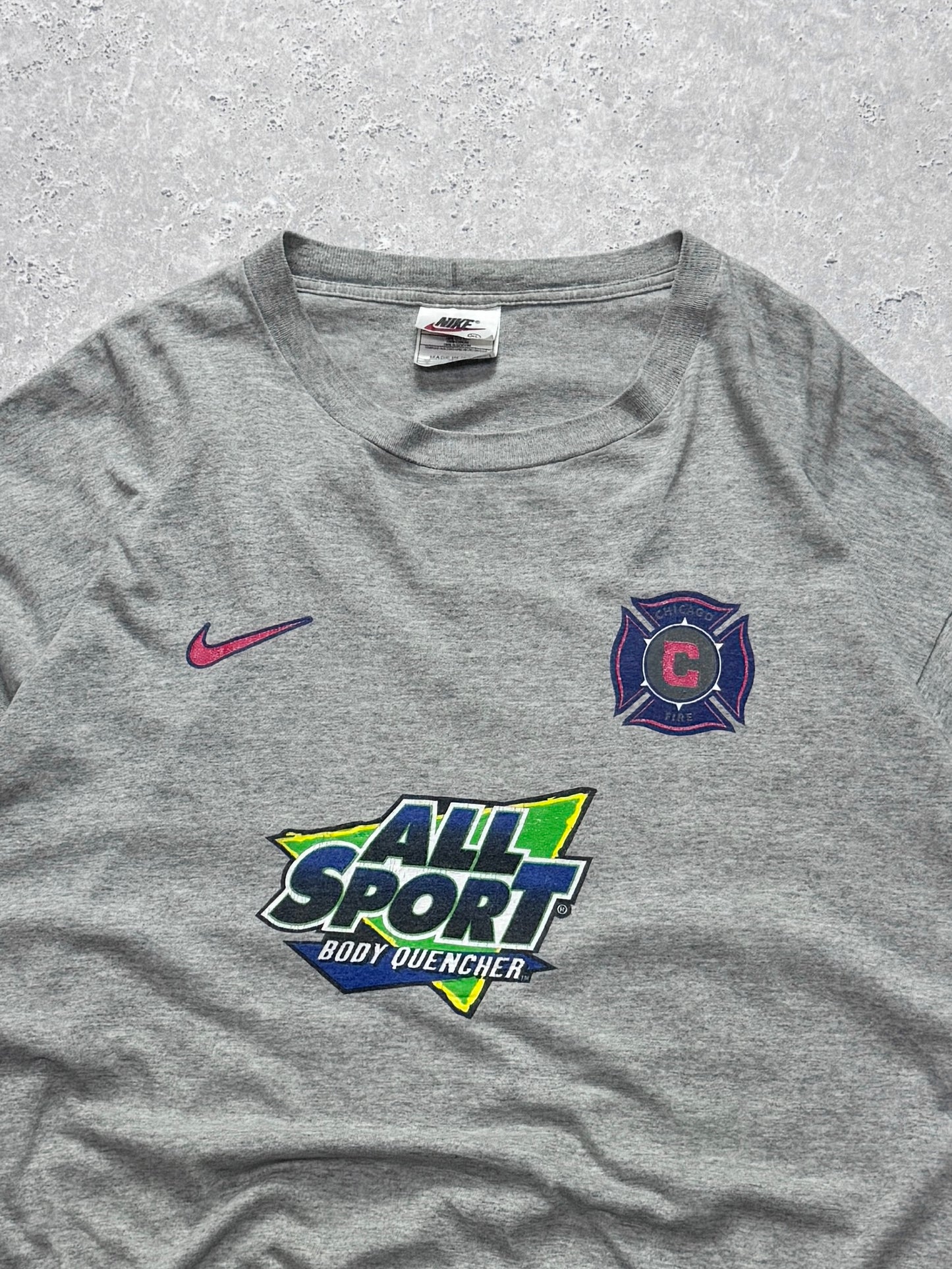 Vintage 90s Nike X Chicago Fire MLS Tee (XL)