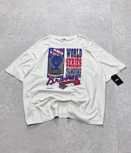 Vintage 1995 Atlanta Braves MLB World Series Tee (XL)