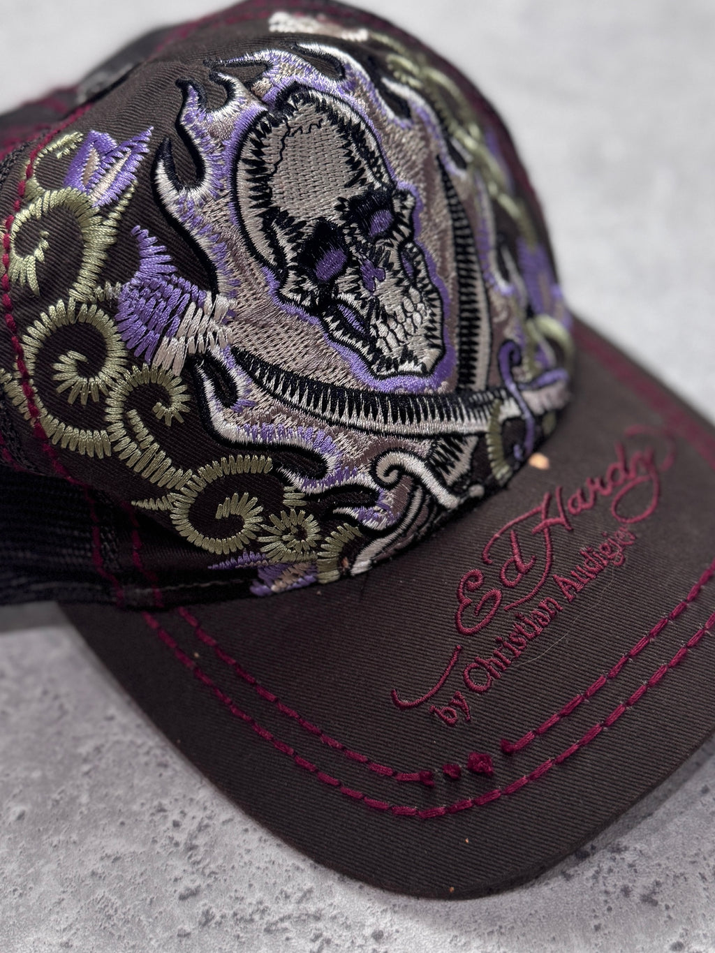 Vintage Y2K Ed Hardy Christian Audigier Cap