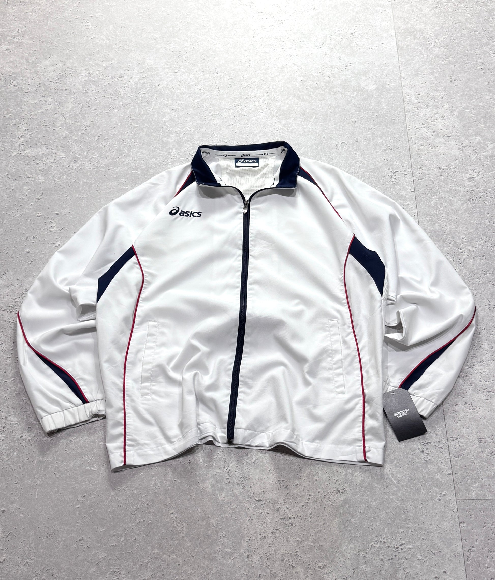Vintage 2000s ASICS Windbreaker Jacket (XL)