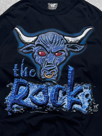 Vintage 1999 WWF The Rock "Brahma Bull" Longsleeve Tee (S)