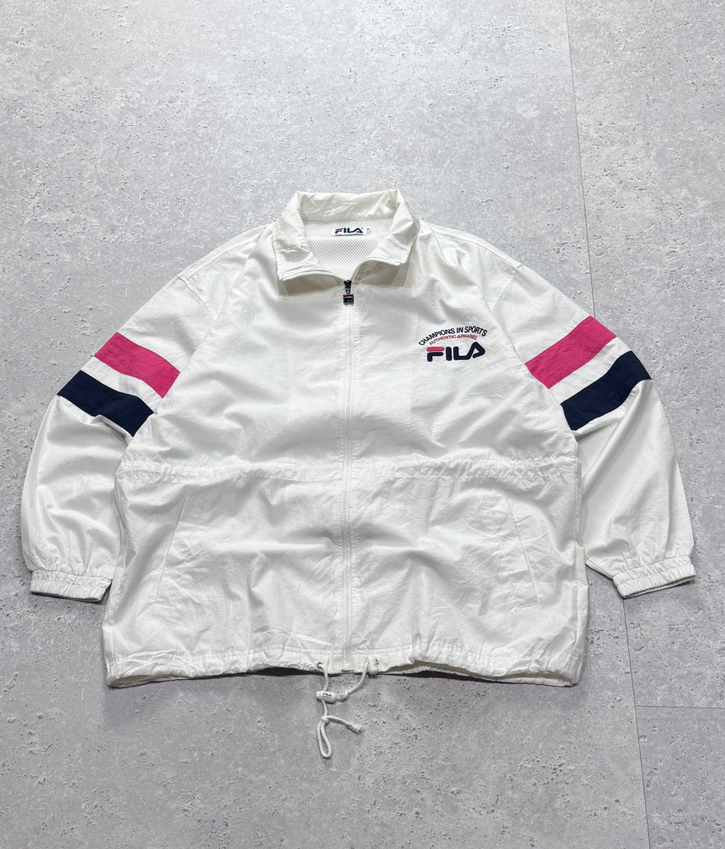 Vintage 90s Fila Authentic Sports Windbreaker Jacket (XL)