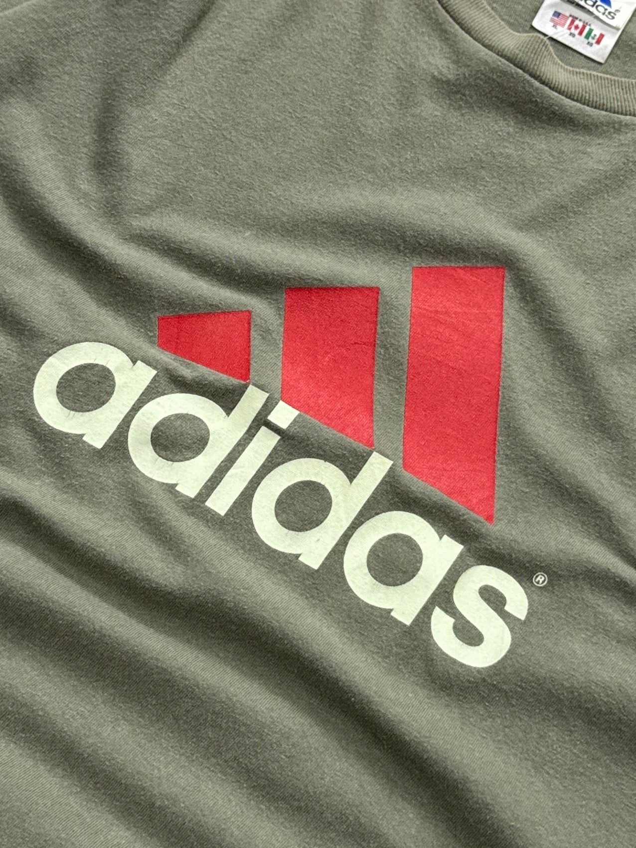 Vintage 90s Adidas Logo Tee (2XL)