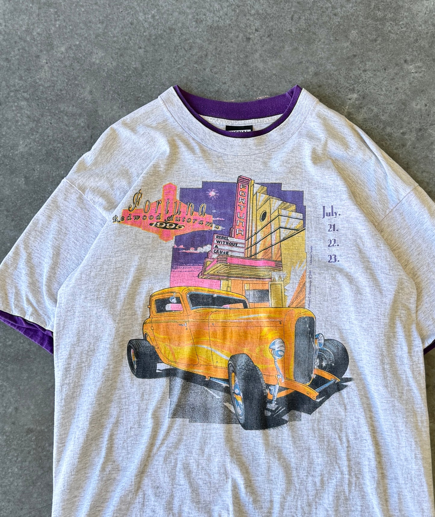 Vintage 90s Hot Rod Two Tone Tee (XL)