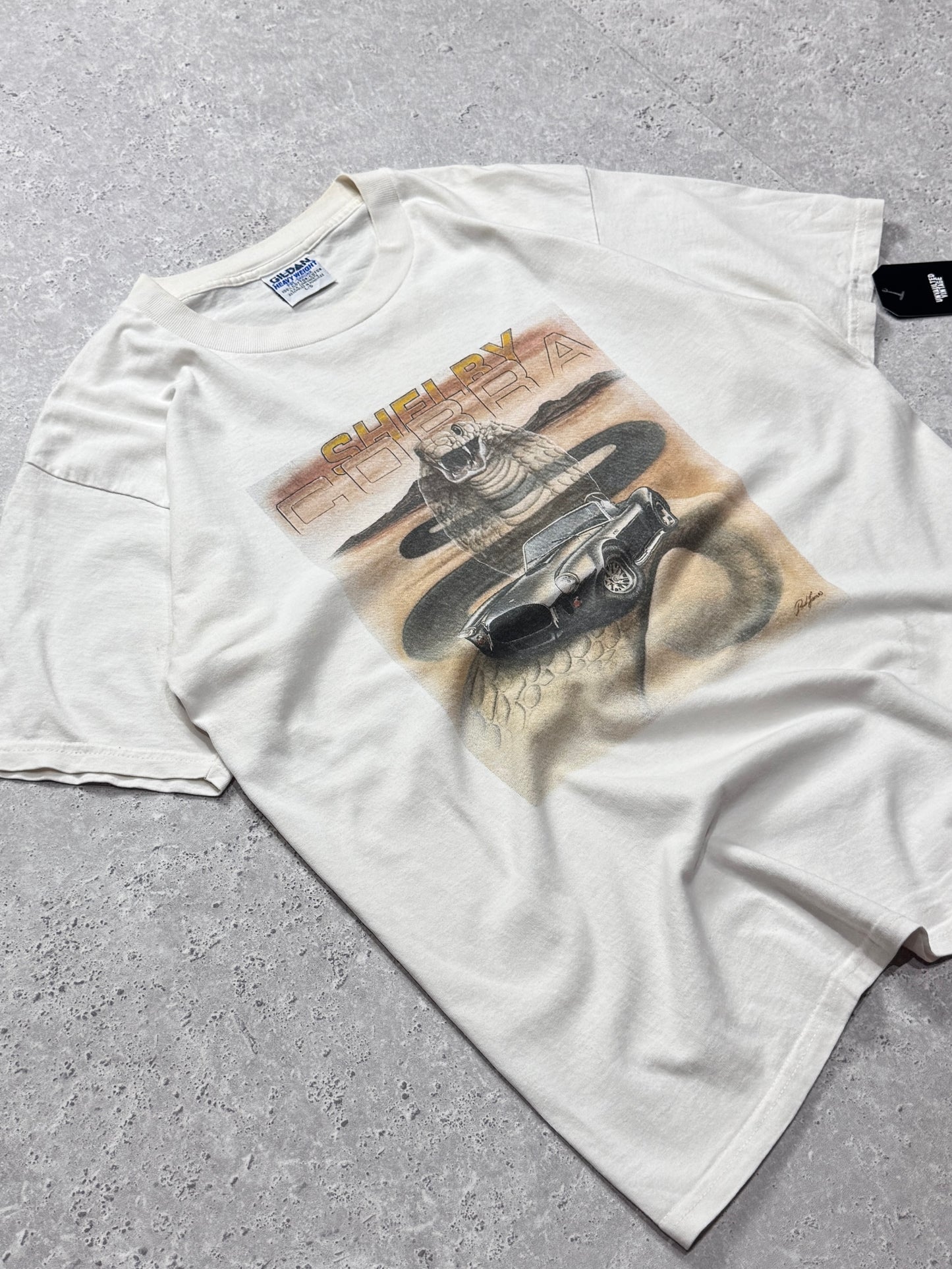 Vintage 90s Shelby Cobra Car Tee (L)