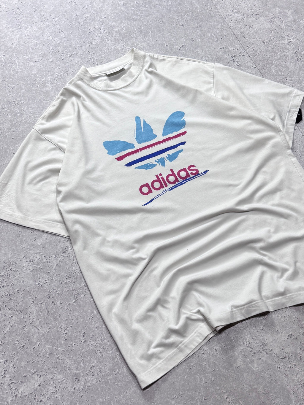 Vintage 90s Adidas Logo Tee (XL)