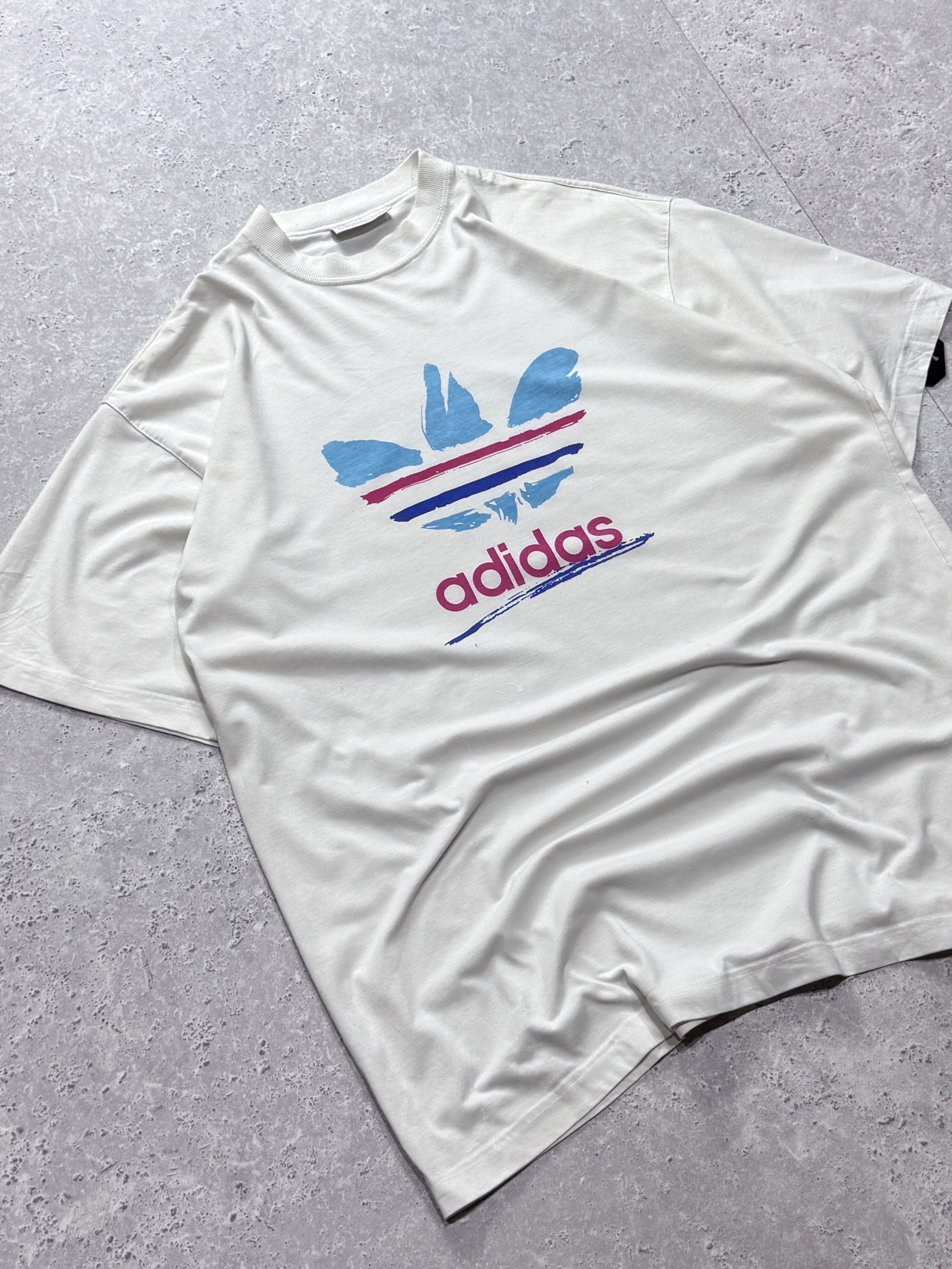 Vintage 90s Adidas Logo Tee (XL)