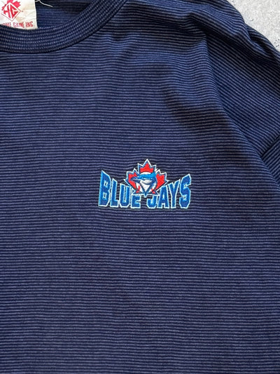 Vintage Toronto Blue Jays Striped MLB Tee (2XL)