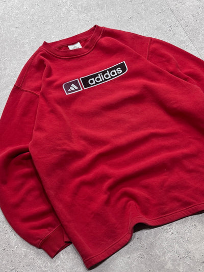 Vintage 2000s Adidas Spellout Sweater (XL)