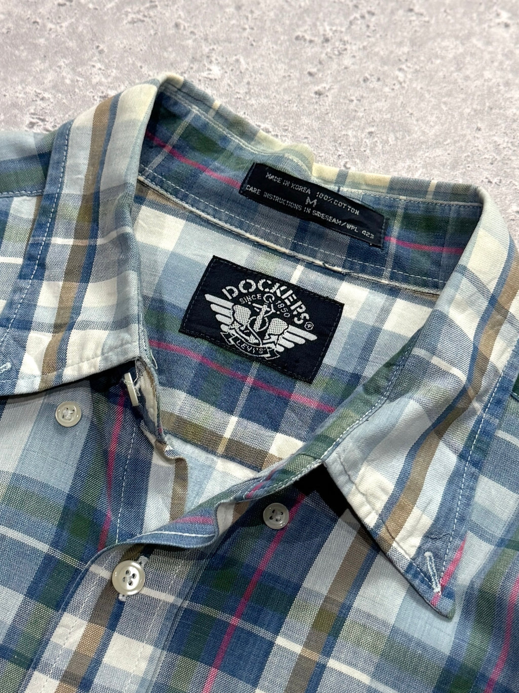 Vintage 90s Plaid Button Up Shirt (2XL)