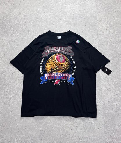 Vintage 1995 New Jersey Devils Stanley Cup Deadstock Championship Tee (2XL)