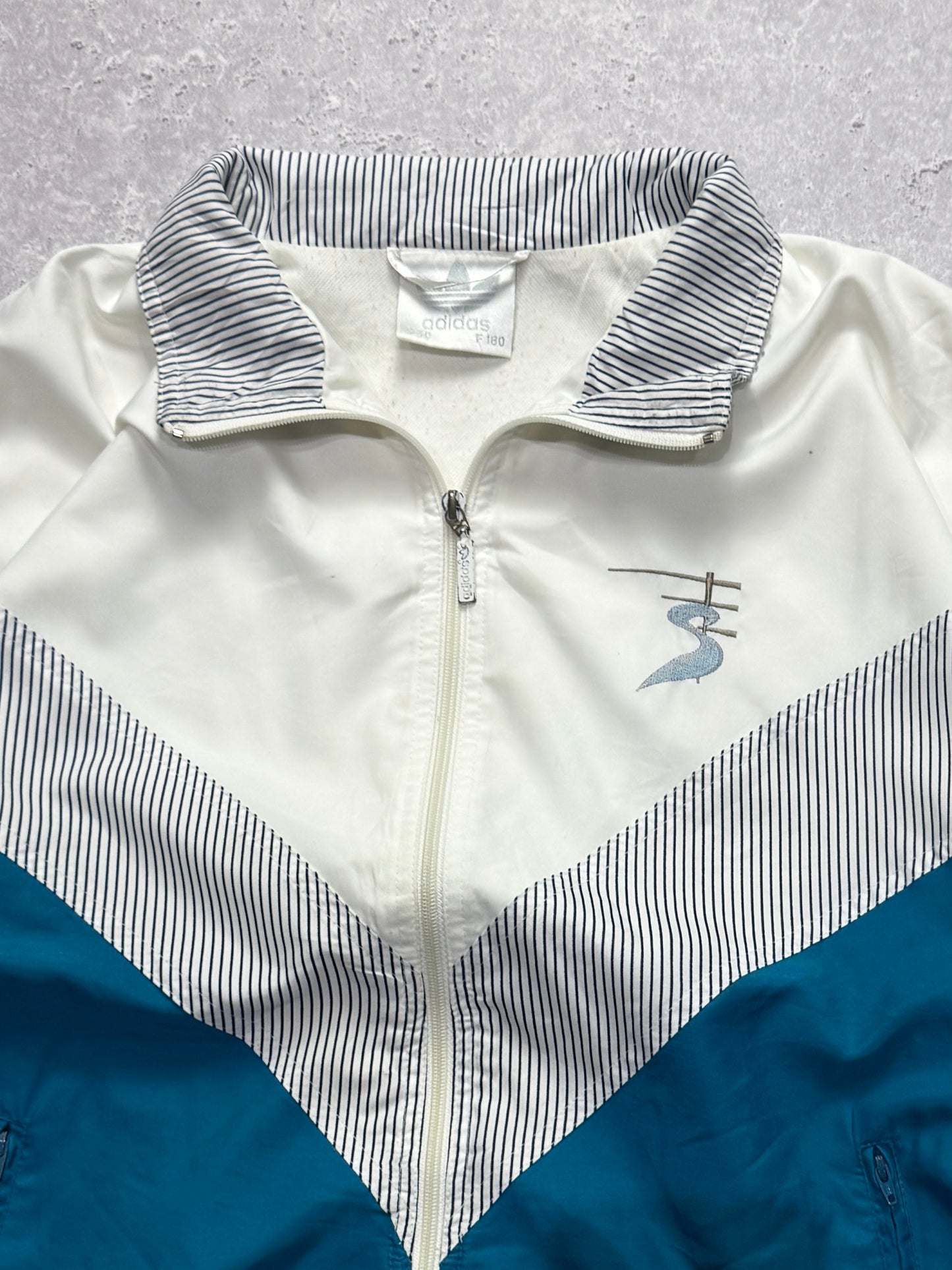 Vintage 90s Adidas Stefan Edberg Tennis Windbreaker Jacket (XL)