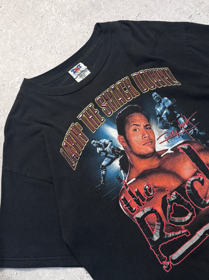 Vintage 1999 The Rock 'Layin The Smack Down' WWF Tee (XL)