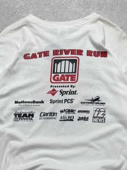 Vintage 2000s Adidas Gate River Run Marathon Tee (XL)