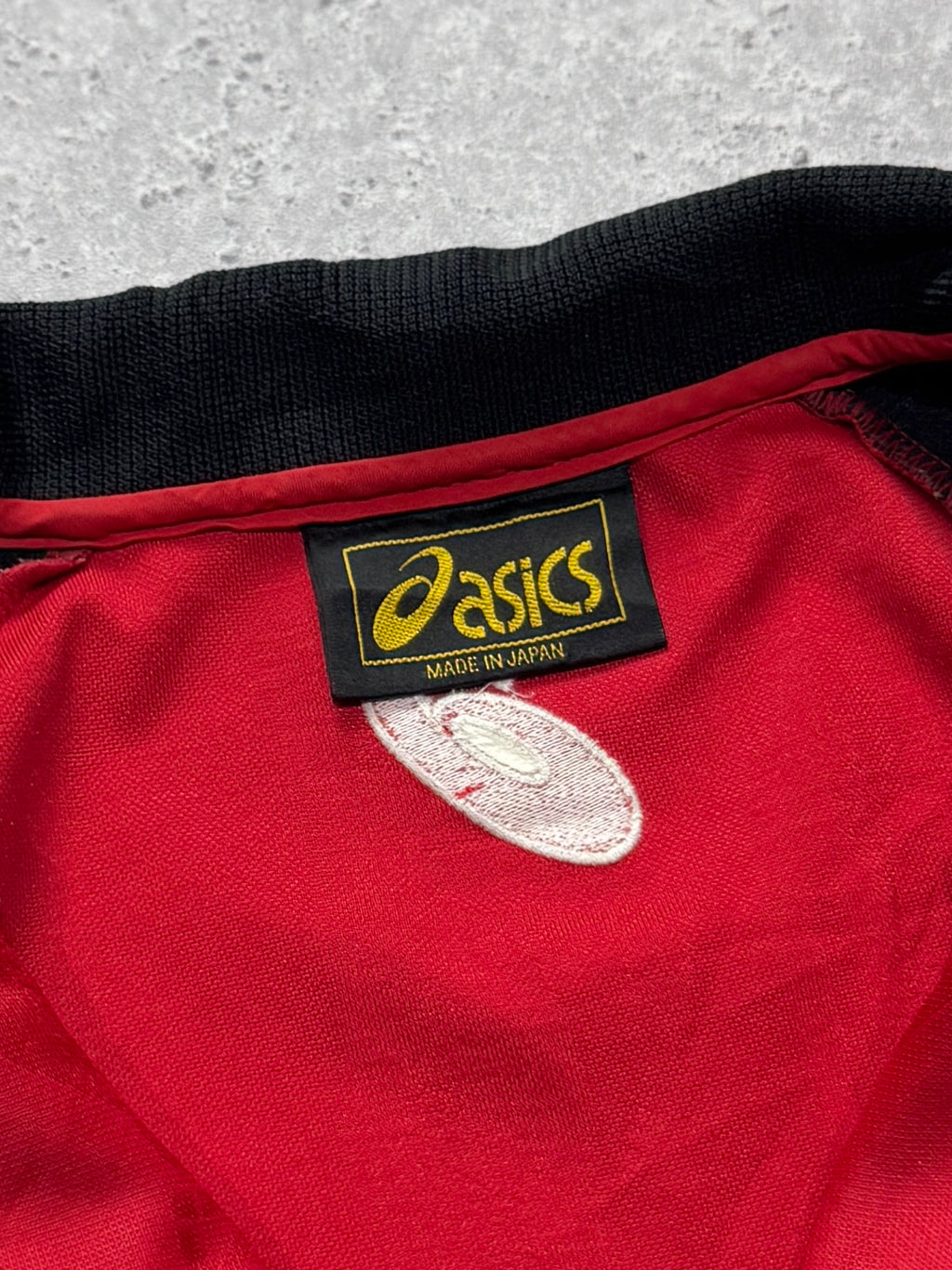 Vintage 90s ASICS Japan Higashi Football Track Jacket (XL)