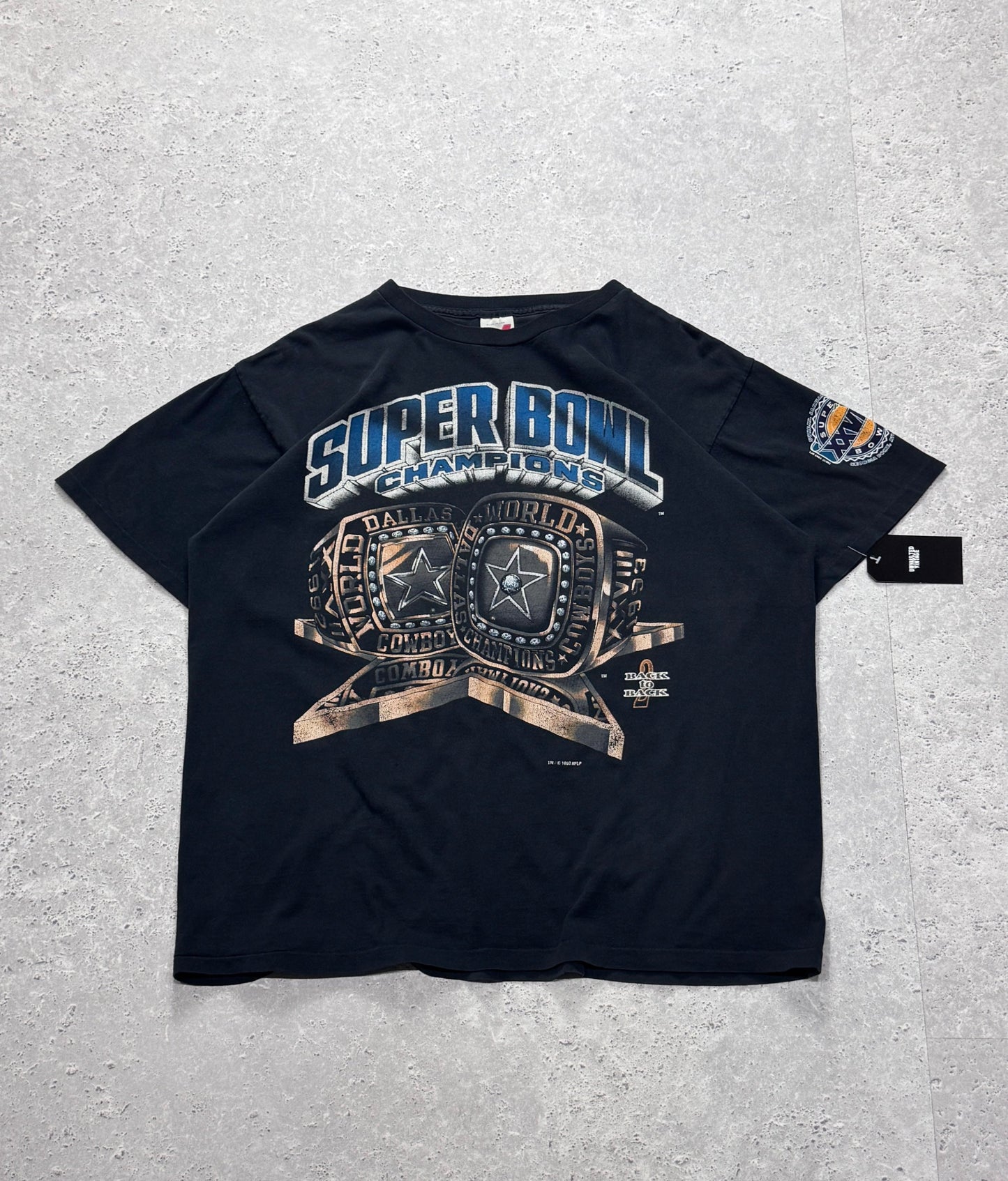 Vintage 1994 Dallas Cowboys NFL Superbowl Rings Tee (XL)