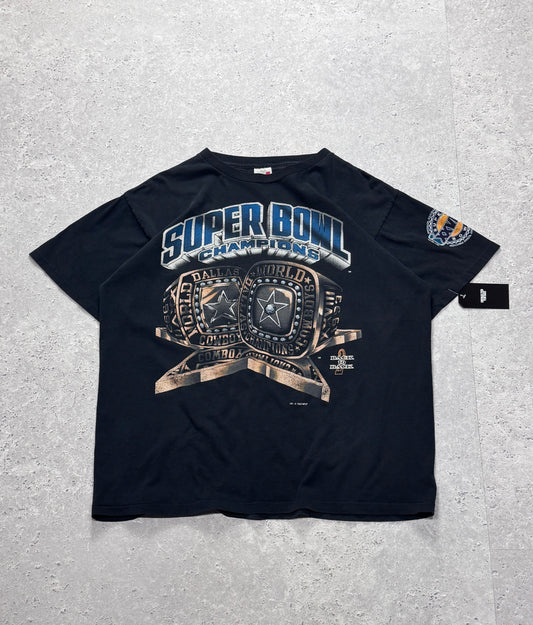 Vintage 1994 Dallas Cowboys NFL Superbowl Rings Tee (XL)