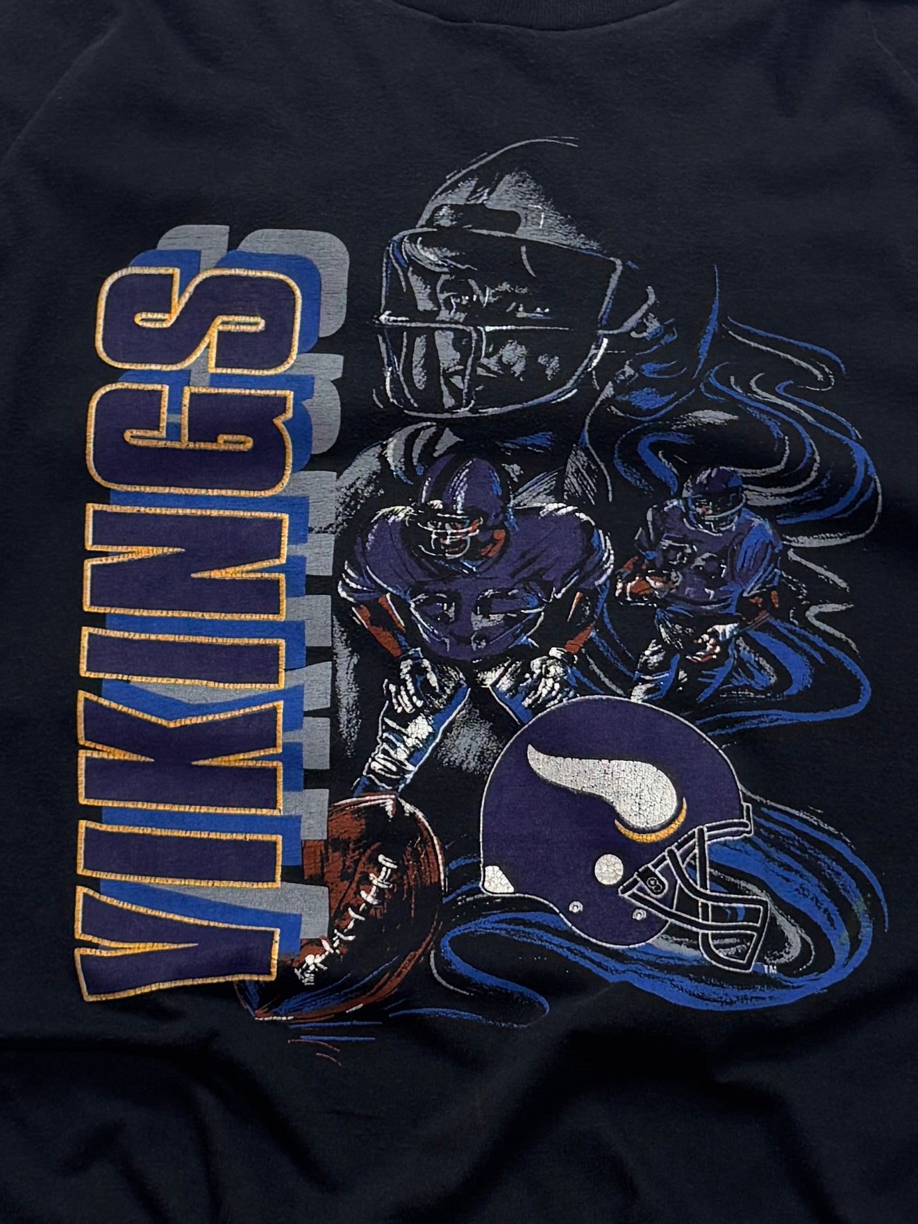 Vintage 80s Minnesota Vikings NFL Tee (XL)